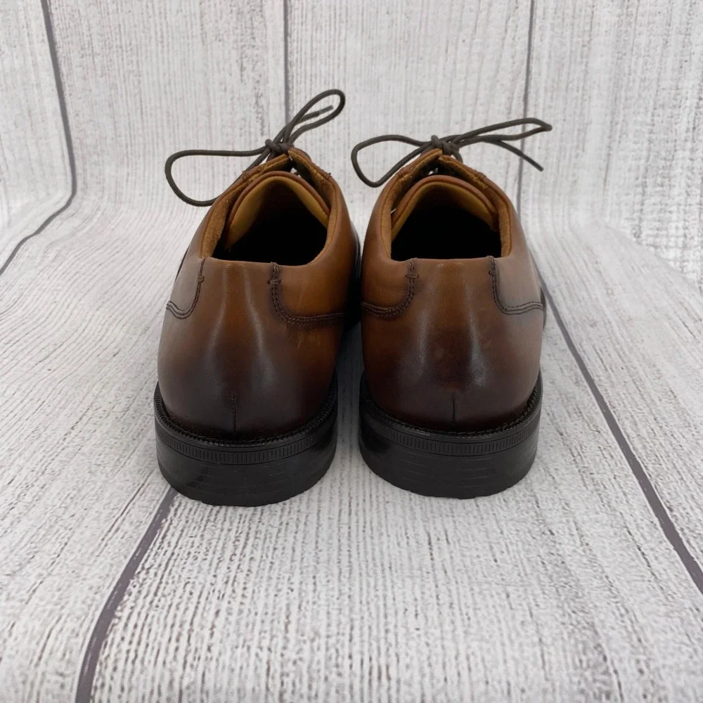 Cole Haan Bedford Cap Toe Derby Mens 13 British Tan Leather Grand 360 Dress Shoe
